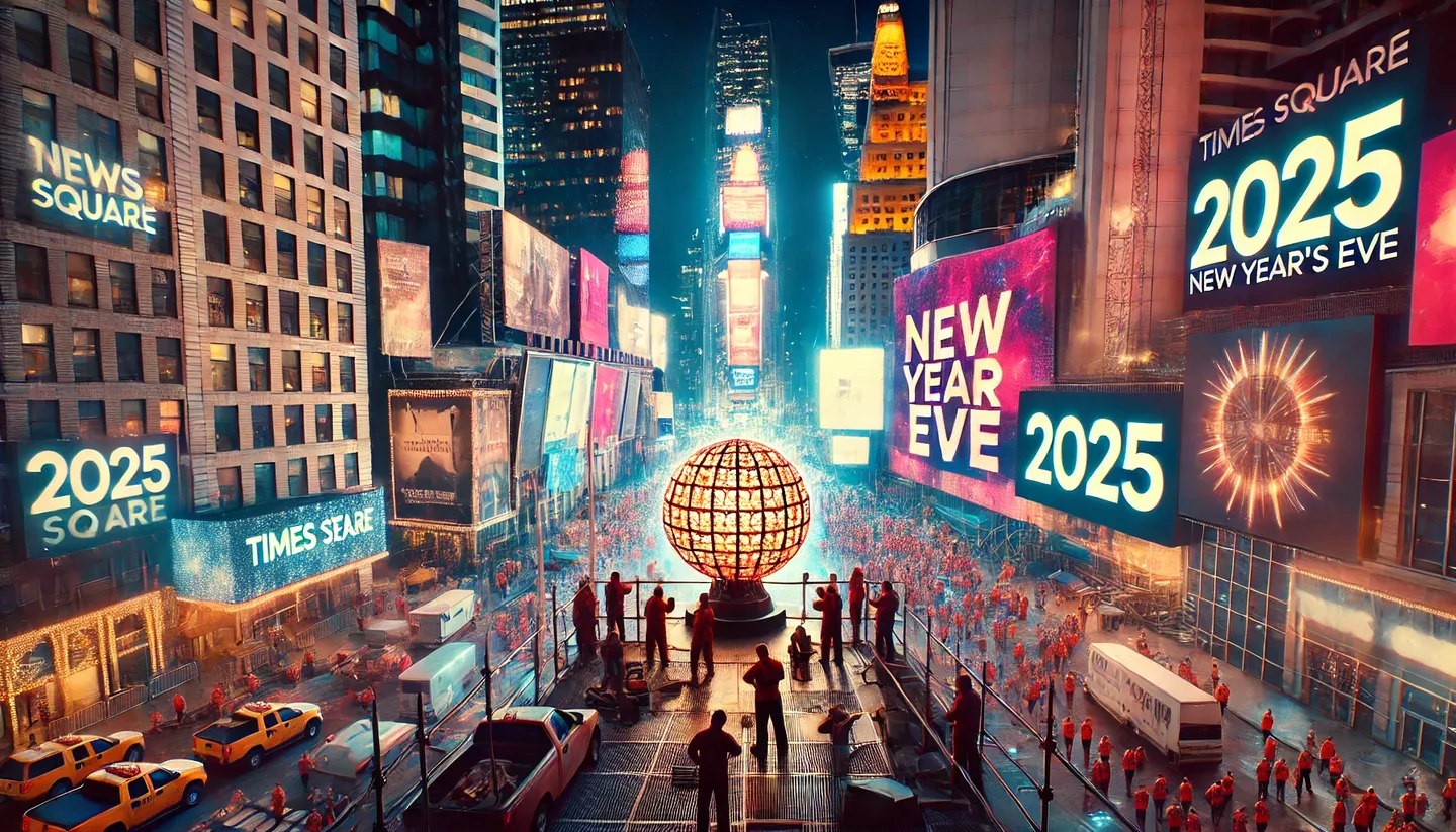 Final Preparations Underway for Times Square Ball Ahead of 2025 Celebration