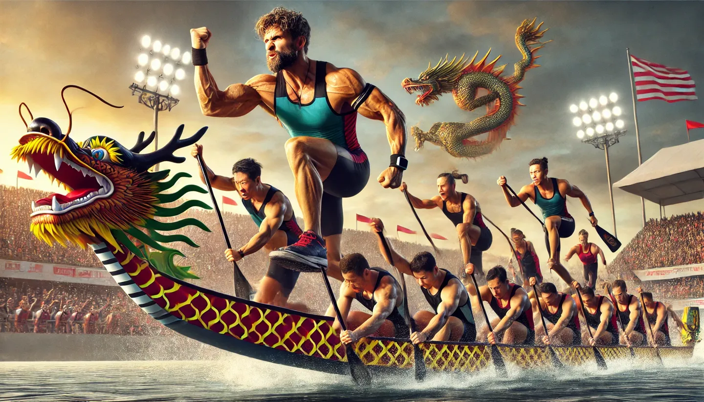 These Athletes Are Dragon Boat Racing - But Not on Water