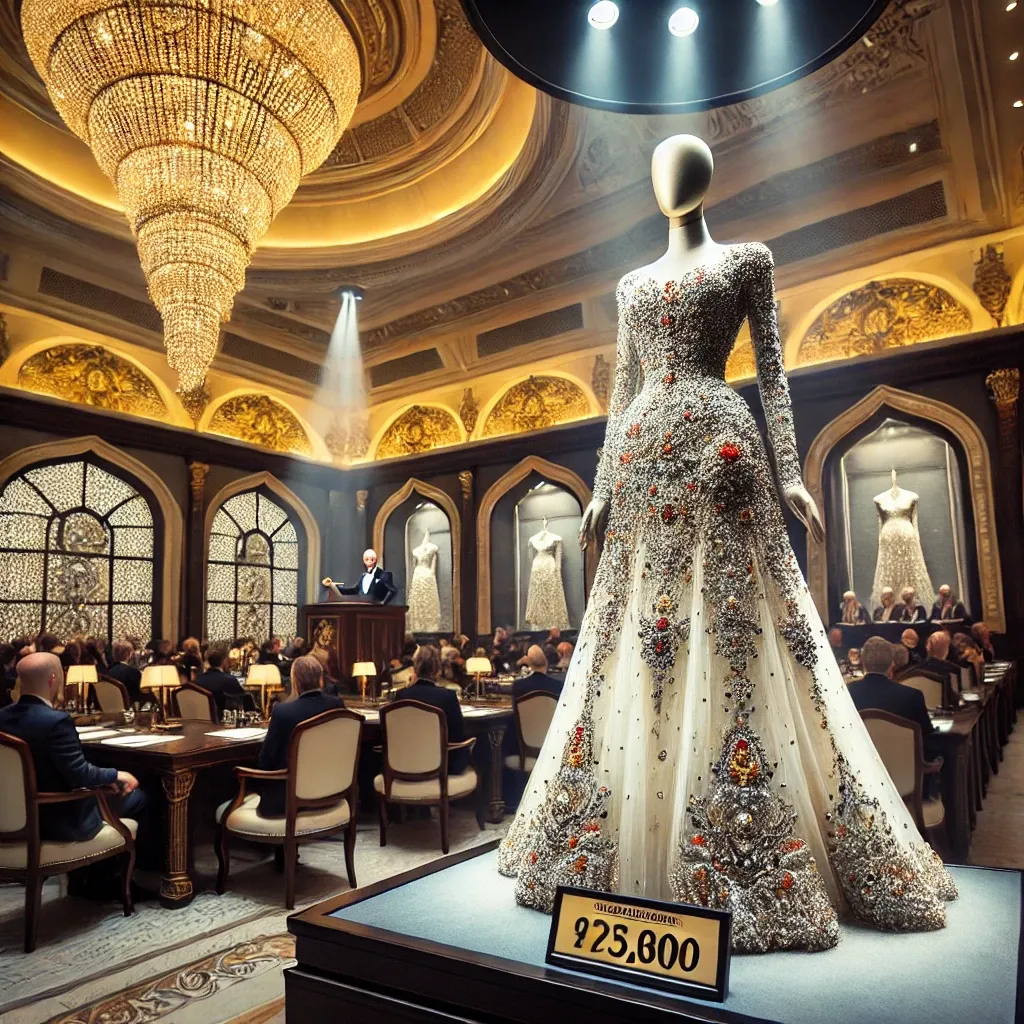 World’s Most Expensive Dress Sold for $50 Million at Dubai Auction