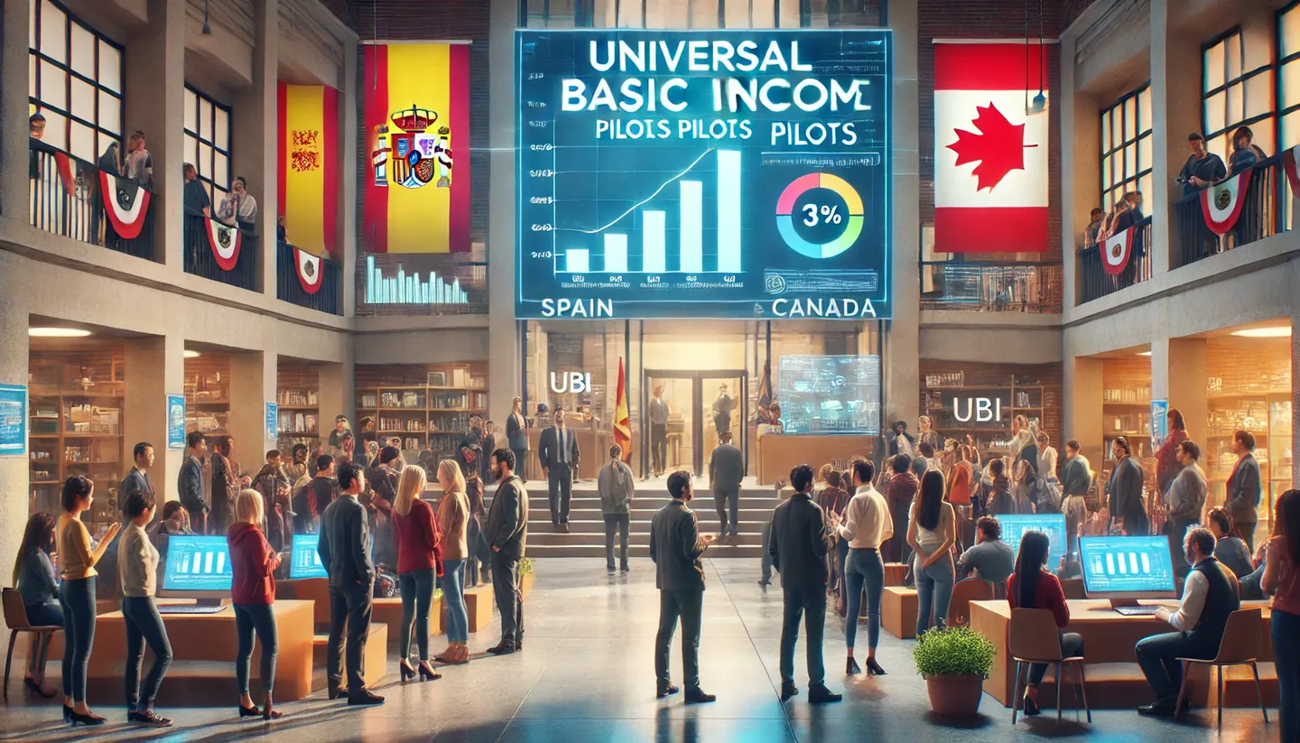 Universal Basic Income Pilots Show Promising Results in Spain and Canada