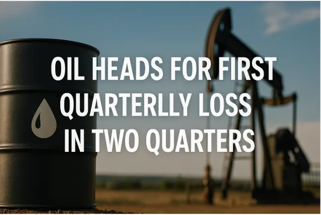 Oil Heads for First Quarterly Loss in Two Quarters