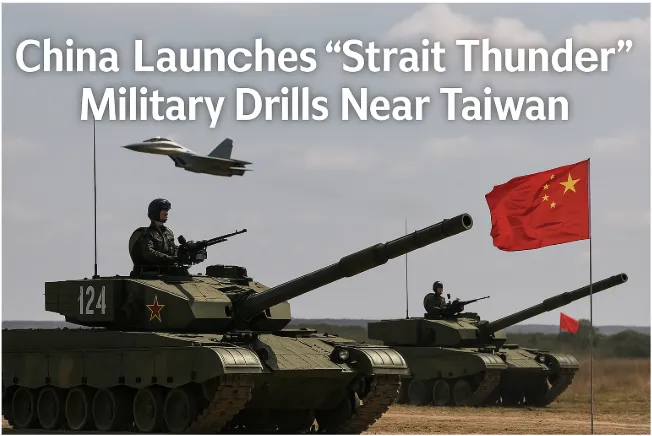 China Launches "Strait Thunder" Military Drills Near Taiwan: Rising Tensions in the Asia-Pacific Region