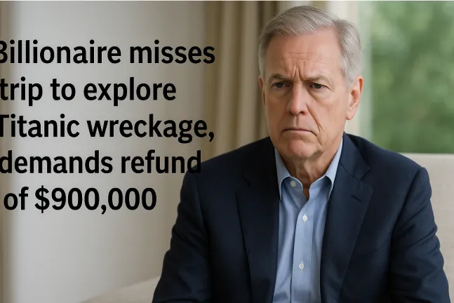 Billionaire Misses Trip to Explore Titanic Wreckage, Demands Refund of $900,000