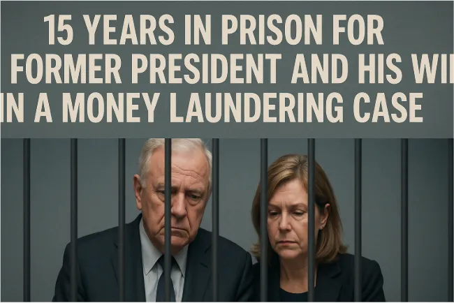 15 Years in Prison for a Former President and His Wife in a Money Laundering Case