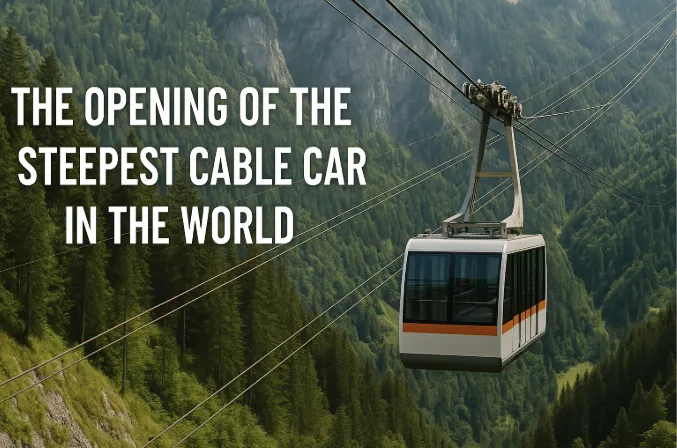 The Opening of the Steepest Cable Car in the World: A New Era of Alpine Adventure Begins