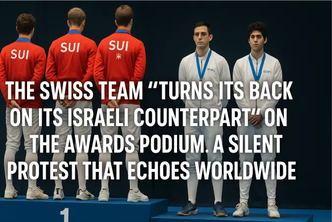 The Swiss Team "Turns Its Back on Its Israeli Counterpart" on the Awards Podium: A Silent Protest That Echoes Worldwide