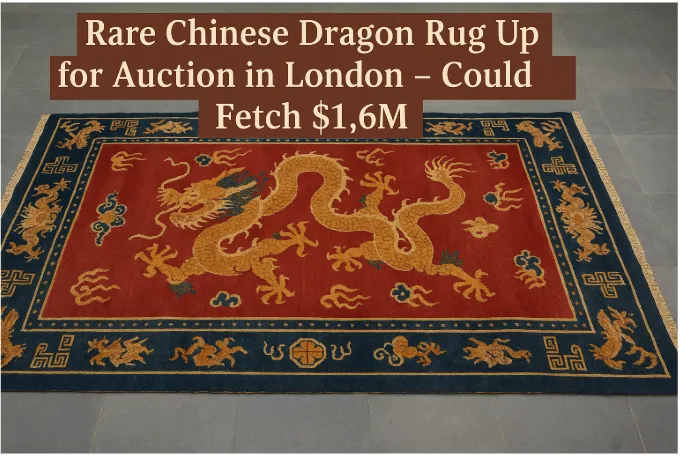 Rare Chinese Dragon Rug Up for Auction in London - Could Fetch $1.6M