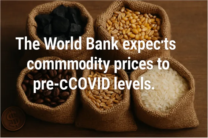 The World Bank Expects Commodity Prices to Drop to Pre-COVID Levels