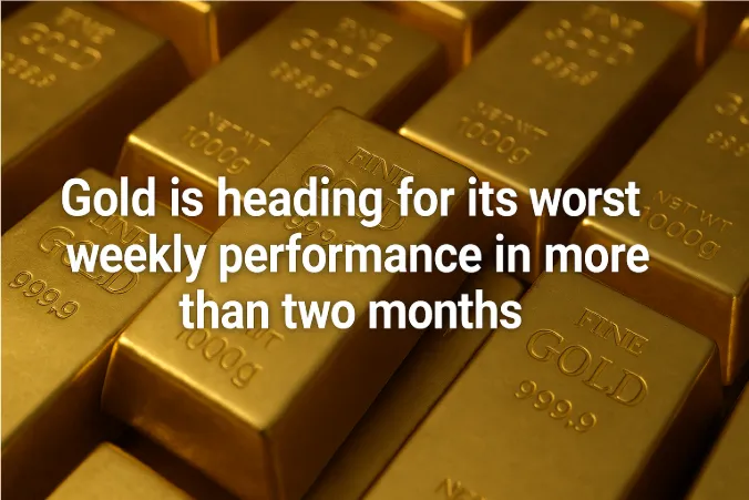 Gold Is Heading for Its Worst Weekly Performance in More Than Two Months