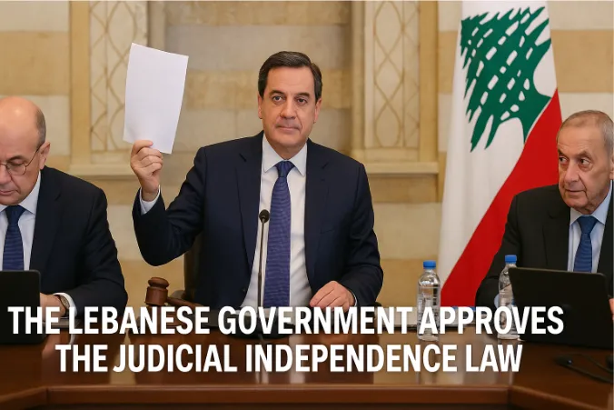The Lebanese Government Approves the Judicial Independence Law: A New Era for Justice and Democracy