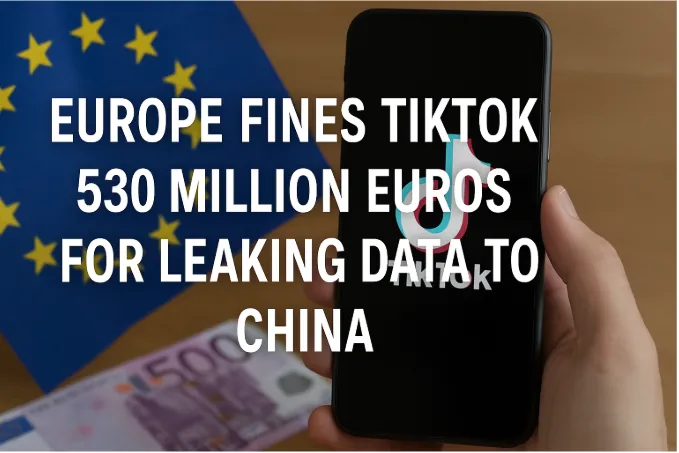 Europe Fines TikTok 530 Million Euros for Leaking Data to China
