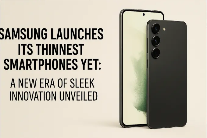 Samsung Launches Its Thinnest Smartphones Yet: A New Era of Sleek Innovation Unveiled