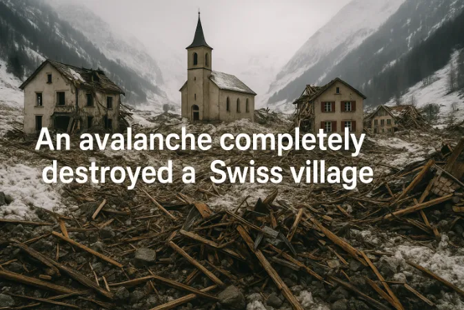 An Avalanche Completely Destroyed a Swiss Village - Tragedy in the Alps on 30 May 2025