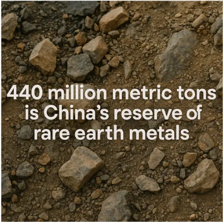 440 Million Metric Tons is China's Reserve of Rare Earth Metals - What It Means for the World in 2025
