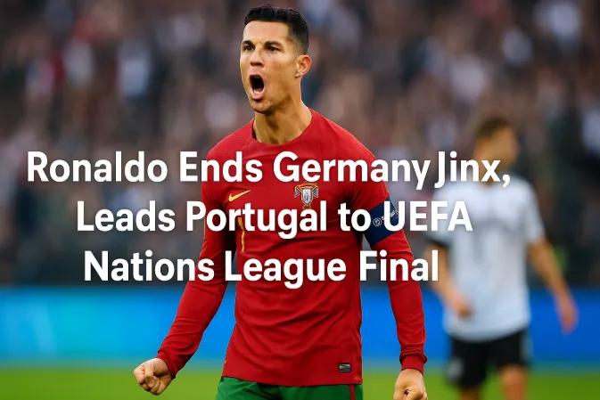 Ronaldo Ends Germany Jinx, Leads Portugal to UEFA Nations League Final