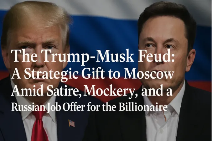 The Trump-Musk Feud: A Strategic Gift to Moscow Amid Satire, Mockery, and a Russian Job Offer for the Billionaire