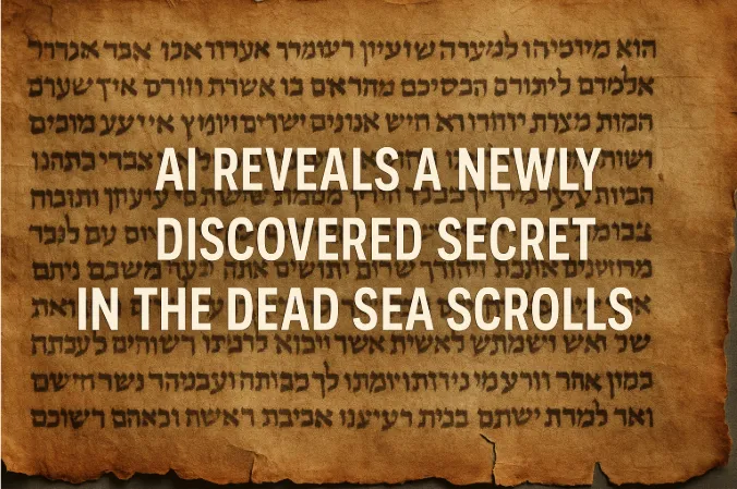 AI Reveals a Newly Discovered Secret in the Dead Sea Scrolls