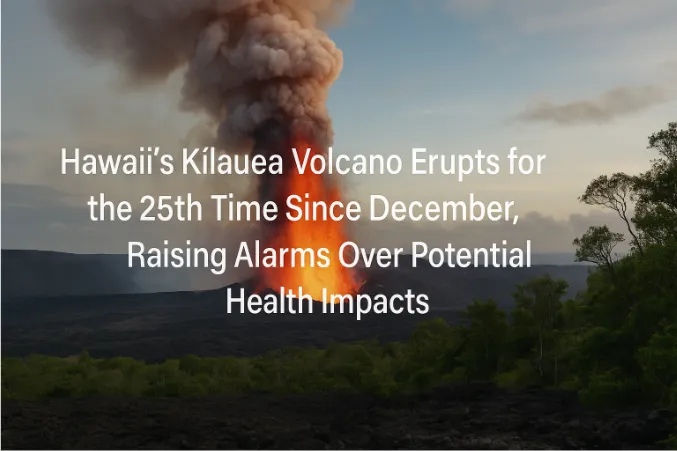 Hawaii's Kīlauea Volcano Erupts for the 25th Time Since December, Raising Alarms Over Potential Health Impacts