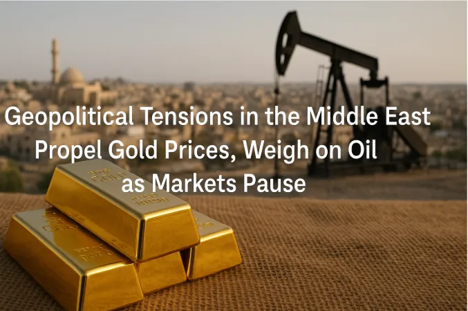 Geopolitical Tensions in the Middle East Propel Gold Prices, Weigh on Oil as Markets Pause