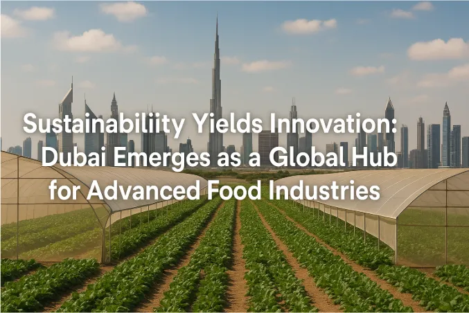 Sustainability Yields Innovation: Dubai Emerges as a Global Hub for Advanced Food Industries