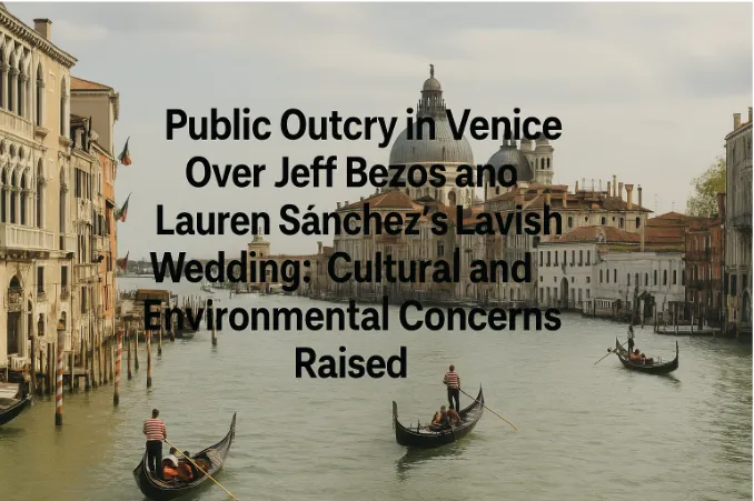 Public Outcry in Venice Over Jeff Bezos and Lauren Sánchez’s Lavish Wedding: Cultural and Environmental Concerns Raised