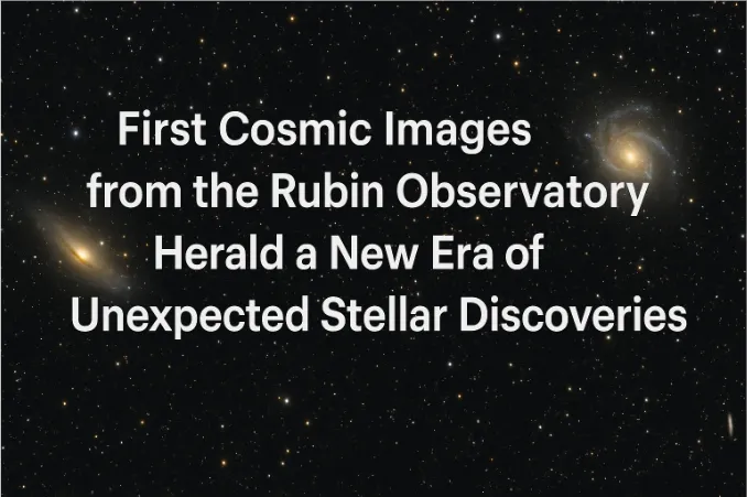 First Cosmic Images from the Rubin Observatory Herald a New Era of Unexpected Stellar Discoveries