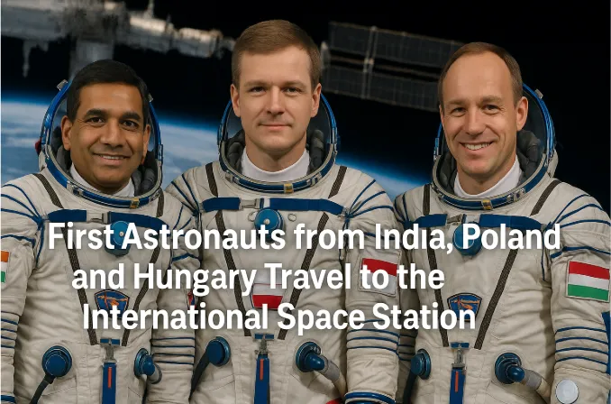 First Astronauts from India, Poland, and Hungary Travel to the International Space Station - A New Era in Global Space Exploration
