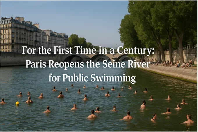 For the First Time in a Century: Paris Reopens the Seine River for Public Swimming