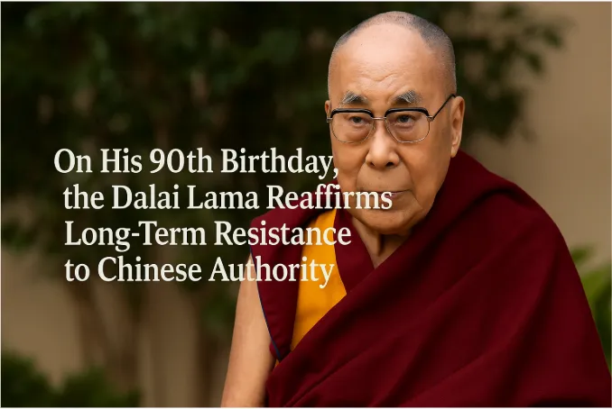 On His 90th Birthday, the Dalai Lama Reaffirms Long-Term Resistance to Chinese Authority
