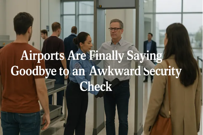 Airports Are Finally Saying Goodbye to an Awkward Security Check