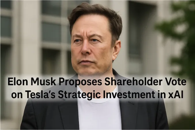 Elon Musk Proposes Shareholder Vote on Tesla’s Strategic Investment in xAI