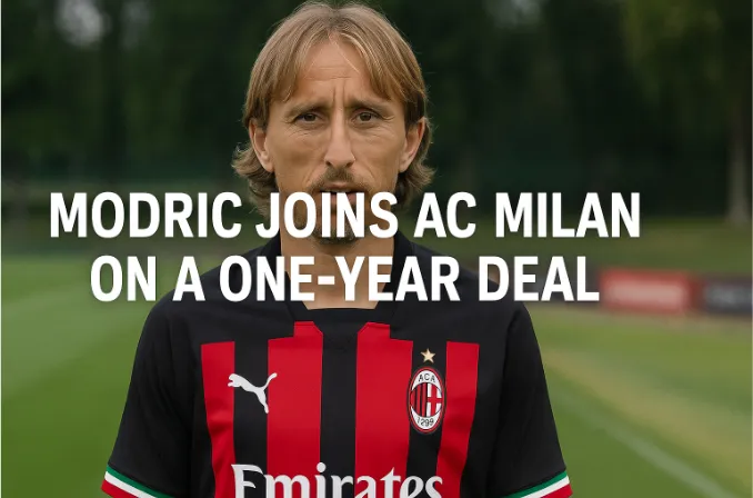 Modrić Joins AC Milan on a One-Year Deal: A Legend’s Final Act in Serie A