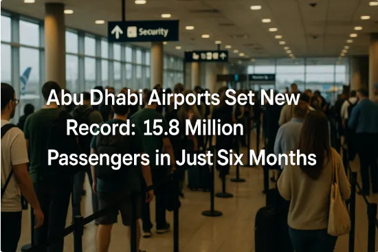Abu Dhabi Airports Set New Record: 15.8 Million Passengers in Just Six Months
