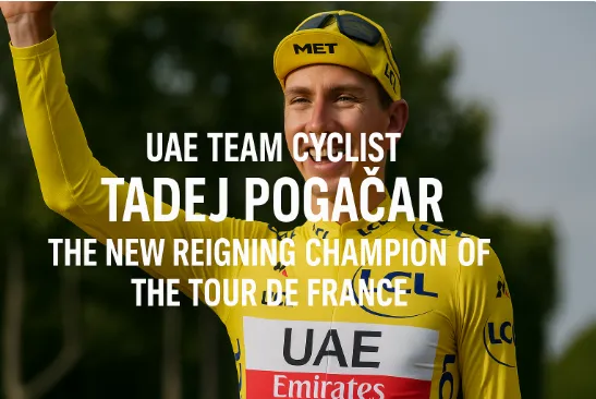 UAE Team Cyclist Tadej Pogačar: The New Reigning Champion of the Tour de France