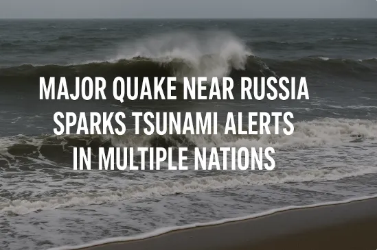 Major Quake Near Russia Sparks Tsunami Alerts in Multiple Nations