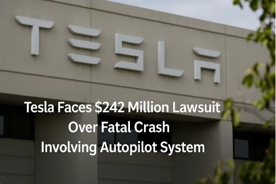 Tesla Faces $242 Million Lawsuit Over Fatal Crash Involving Autopilot System