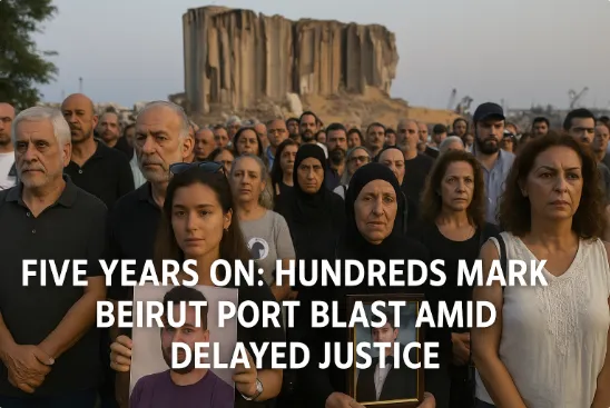 Five Years On: Hundreds Mark Beirut Port Blast Amid Delayed Justice