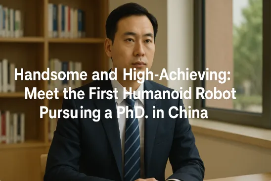 Handsome and High-Achieving: Meet the First Humanoid Robot Pursuing a PhD in China