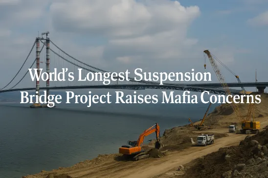 World’s Longest Suspension Bridge Project Raises Mafia Concerns