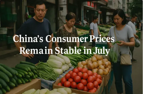 China’s Consumer Prices Remain Stable in July