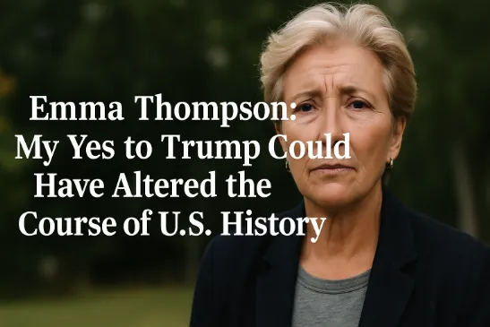 Emma Thompson: My Yes to Trump Could Have Altered the Course of U.S. History - A Reflection on Celebrity, Politics, and Leadership