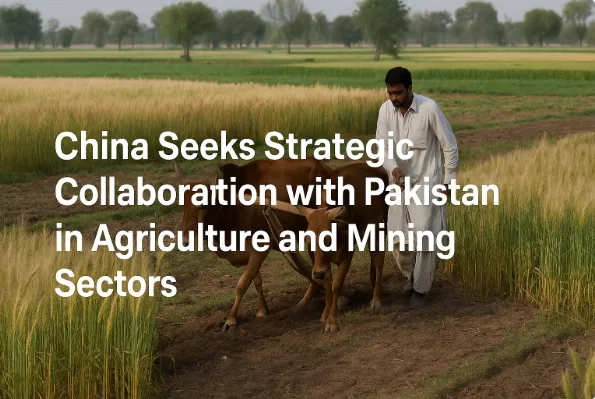 China Seeks Strategic Collaboration with Pakistan in Agriculture and Mining Sectors