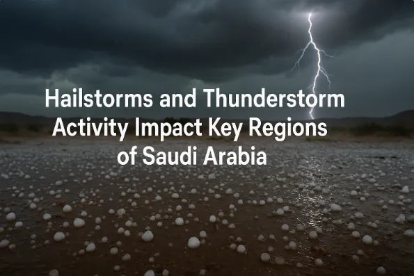 Hailstorms and Thunderstorm Activity Impact Key Regions of Saudi Arabia