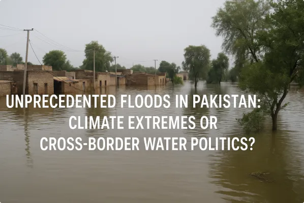 Unprecedented Floods in Pakistan: Climate Extremes or Cross-Border Water Politics?
