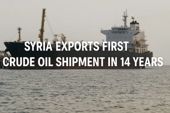 Syria Exports First Crude Oil Shipment in 14 Years