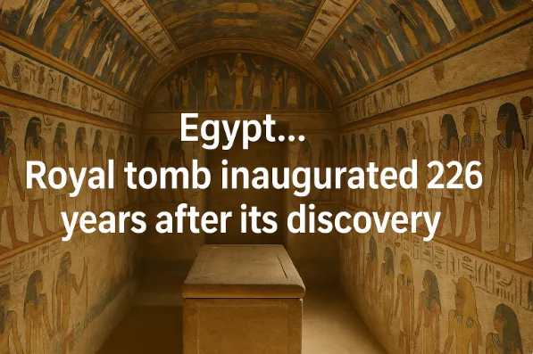 Egypt … Royal Tomb Inaugurated 226 Years After Its Discovery