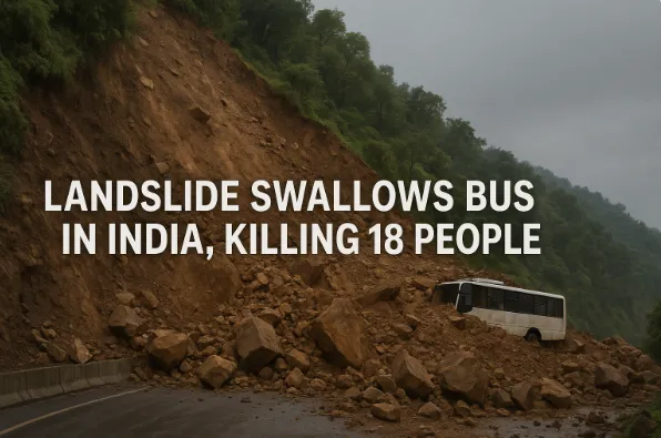 Landslide Swallows Bus in India, Killing 18 People