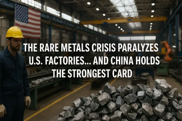 The Rare Metals Crisis Paralyzes U.S. Factories… and China Holds the Strongest Card