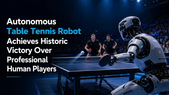 Autonomous Table Tennis Robot Achieves Historic Victory Over Professional Human Players
