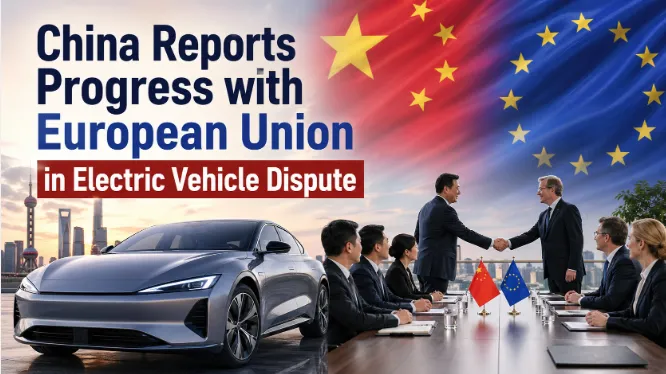 China Reports Progress with European Union in Electric Vehicle Dispute